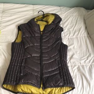 Brown vest with green inside